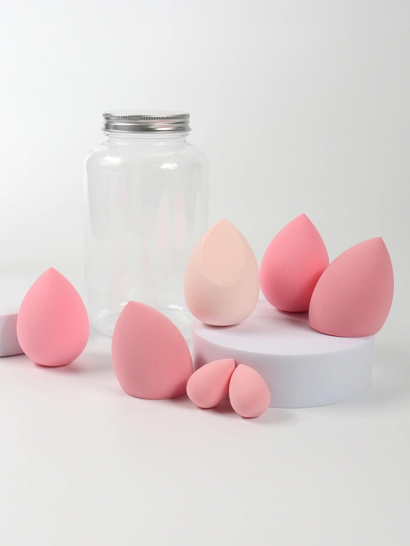 7 件套 Makeup Sponge Cosmetic Puff Foundation Sponges Blender Beauty Egg Powder Puffs Make up Accessories Women Makeup Tools