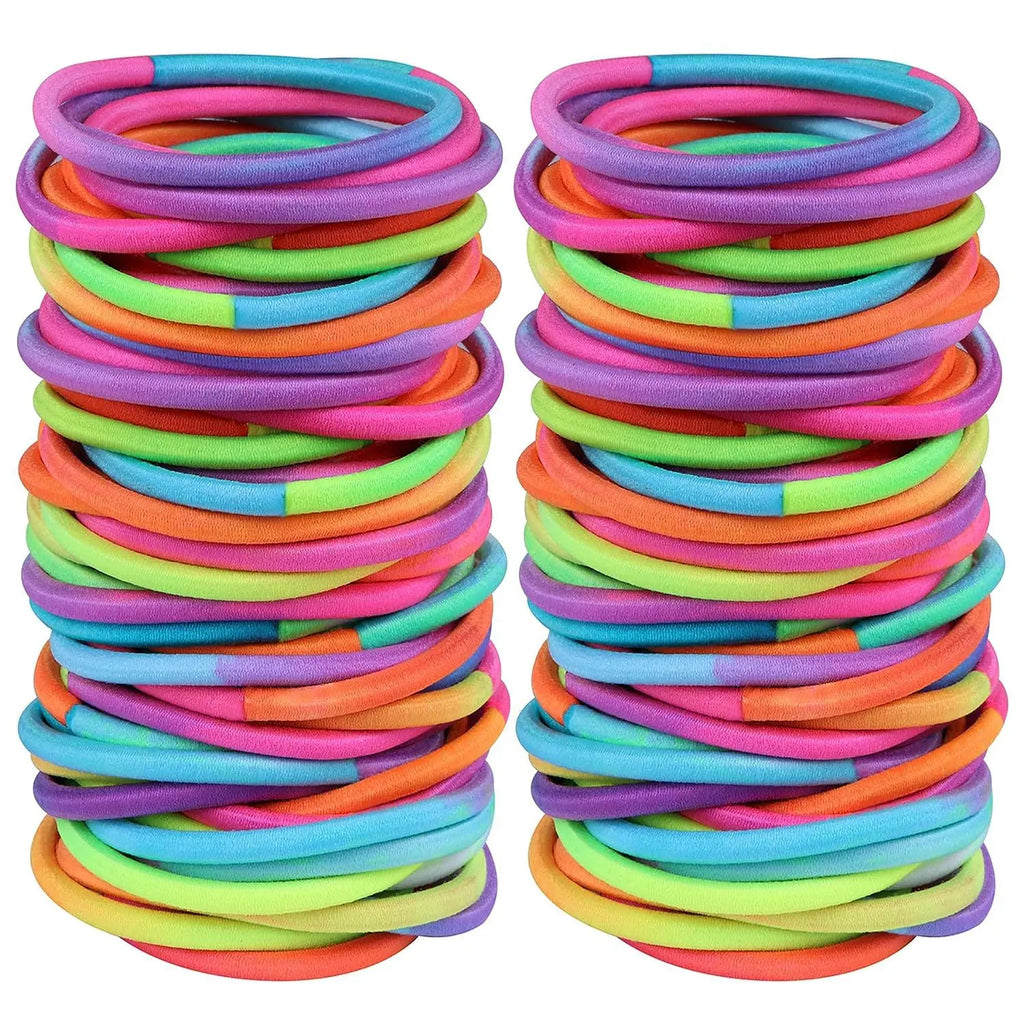 10/30/50pcs 4MM Black Ponytail Holder Elastic Hair Bands Scrunchies For Women Men Girl Lady Hairband Leagues Headband Accessory