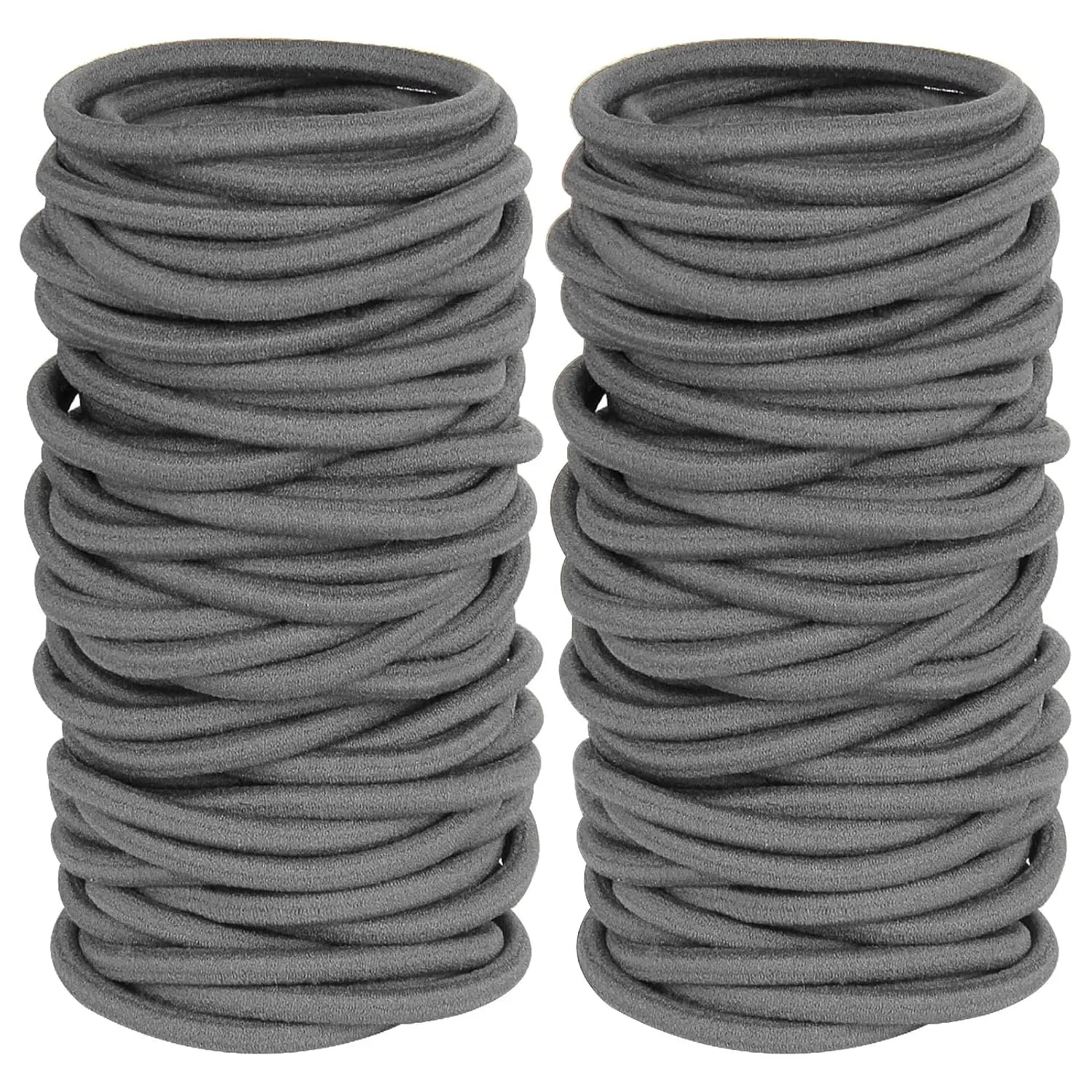 10/50pcs 4mm Mix Color Black No Damage Elastics Hair Ties Bands Leagues Pony Tails Holders for Men Women Girls and Boys Bulk