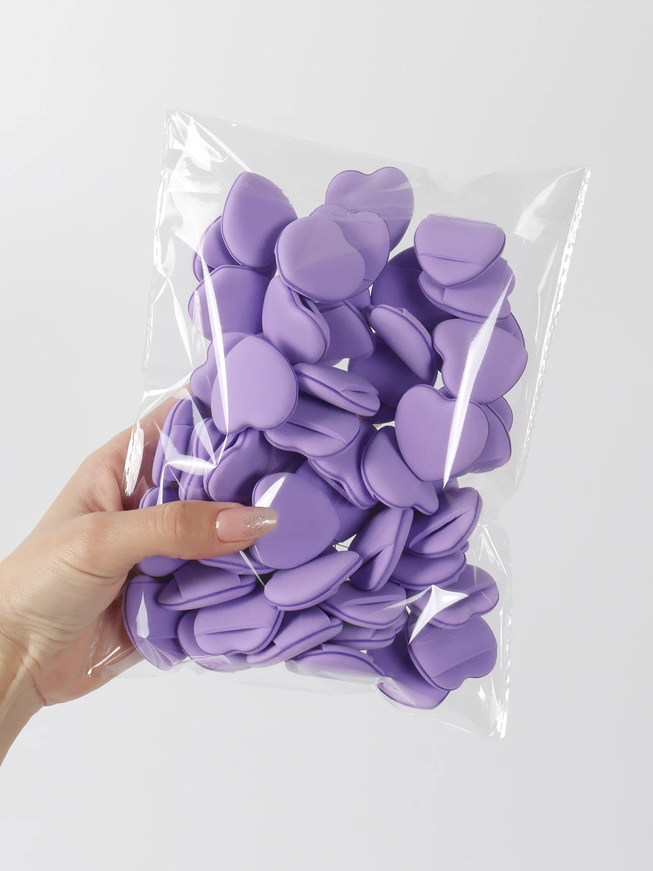 50 Mini Finger Cushions Air Cushion Powder Puff, Latex Free Mixed Sponge and Cosmetic Puff Is Used for Liquid Foundation Make-