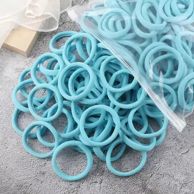 Women Basic Hair Bands 1.57inch Simple Solid Colors Elastic Headband Hair Ropes Ties Hair Accessories Ponytail Holder elastic