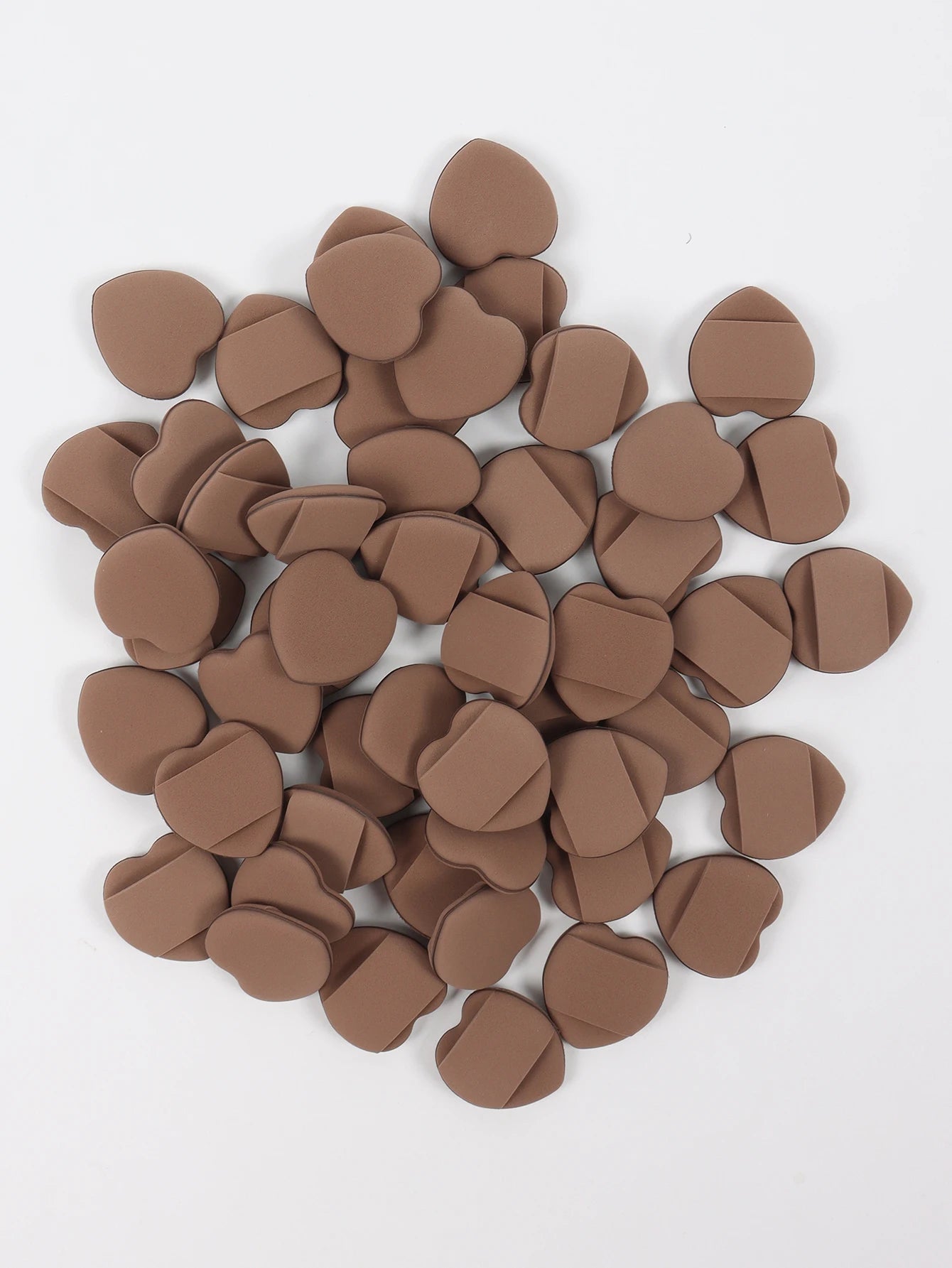 50 Mini Finger Cushions Air Cushion Powder Puff, Latex Free Mixed Sponge and Cosmetic Puff Is Used for Liquid Foundation Make-