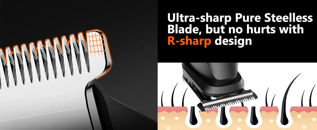 MAXGROOM 4 in 1 Body Hair Trimmer Kit for Men Pubic Hair Shaver Nose Beard Trimmer Electric IPX6 Waterproof Groin Shaver for Man