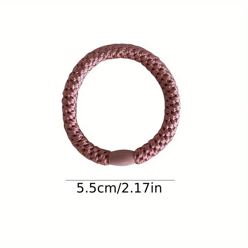 5pcs/set Hair Ties Twisted Knitted Rubber Bands Basic Elastic Hair Band Durable Ponytail Holder Women Hair Accessories