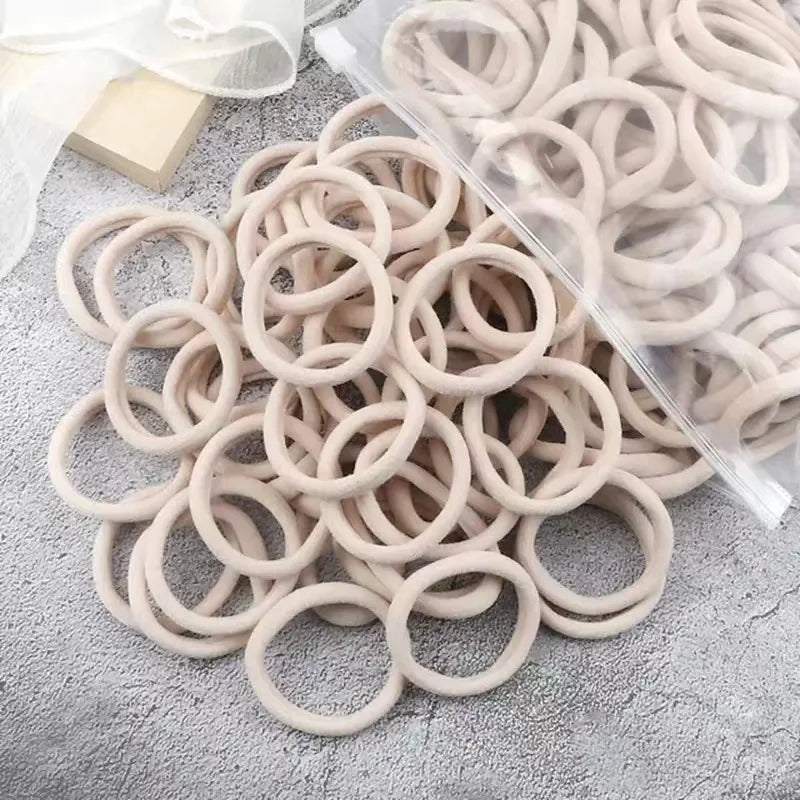Women Basic Hair Bands 1.57inch Simple Solid Colors Elastic Headband Hair Ropes Ties Hair Accessories Ponytail Holder elastic