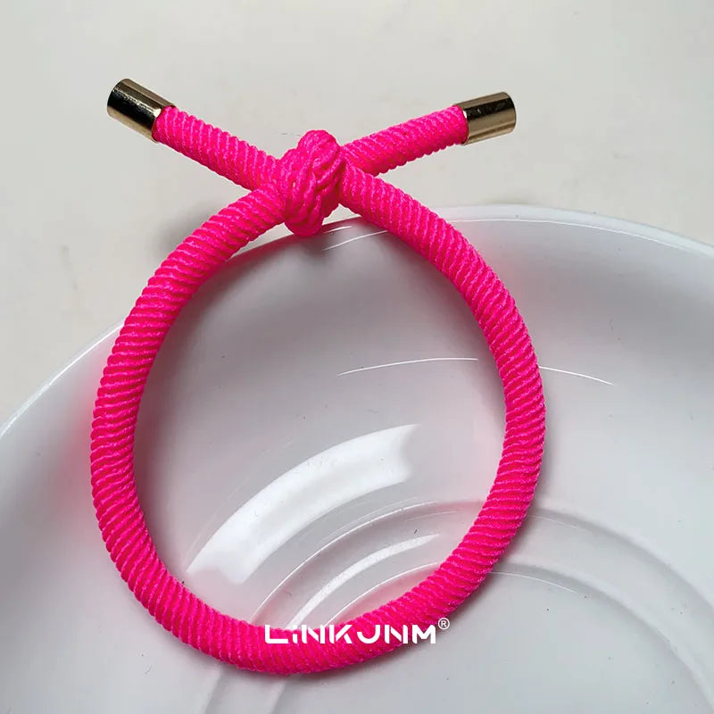 10PCS Women Trendy Elastic Hair Rubber Bands  Girls Hair Bands Hair Scrunchies Gold Plated  Hair Accessories Hair Gum/Tie/Holder