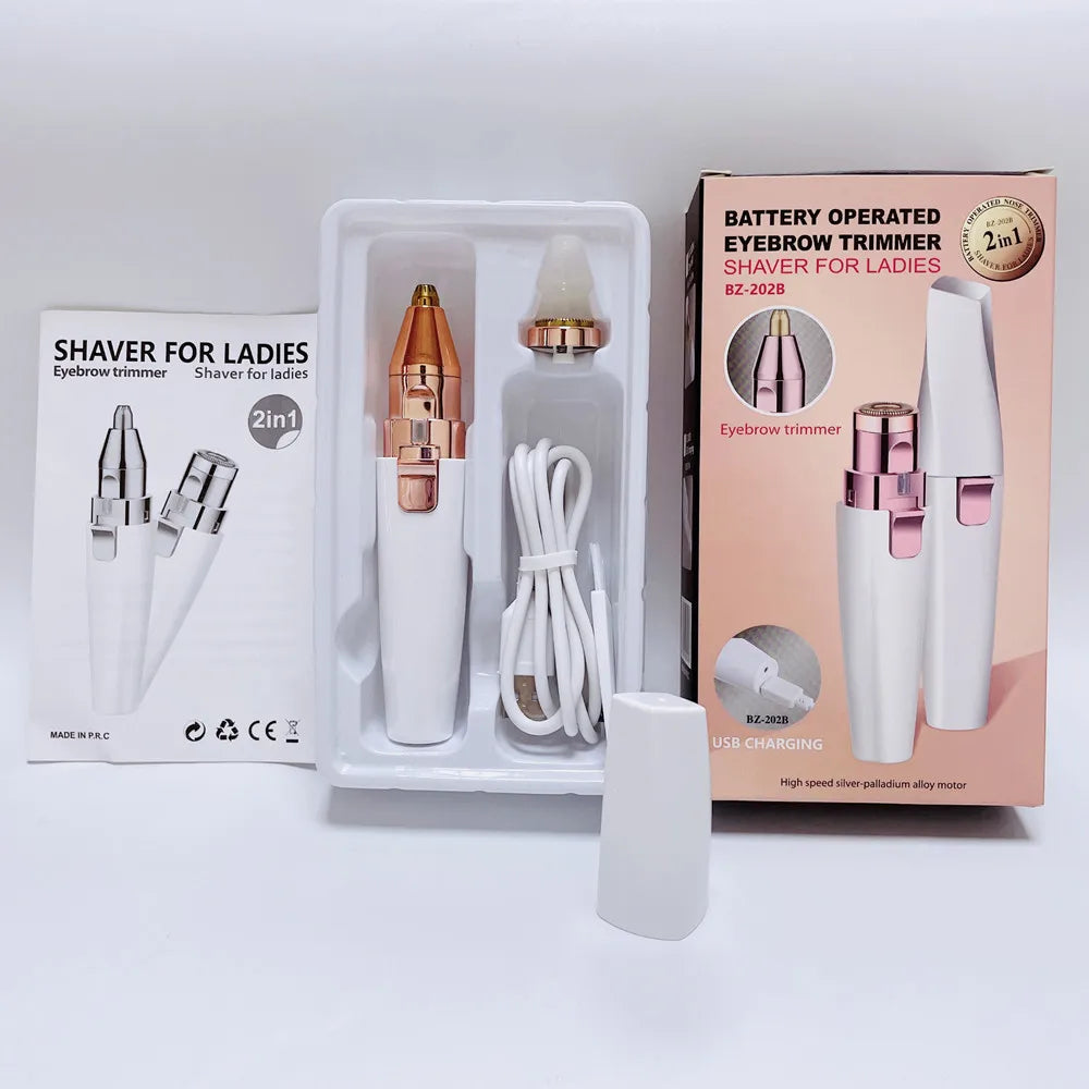 The New USB Charging Electric Eyebrow Grooming and Makeup Tool Can Be Used for Painless Beauty and Health Eyebrows Face and Body