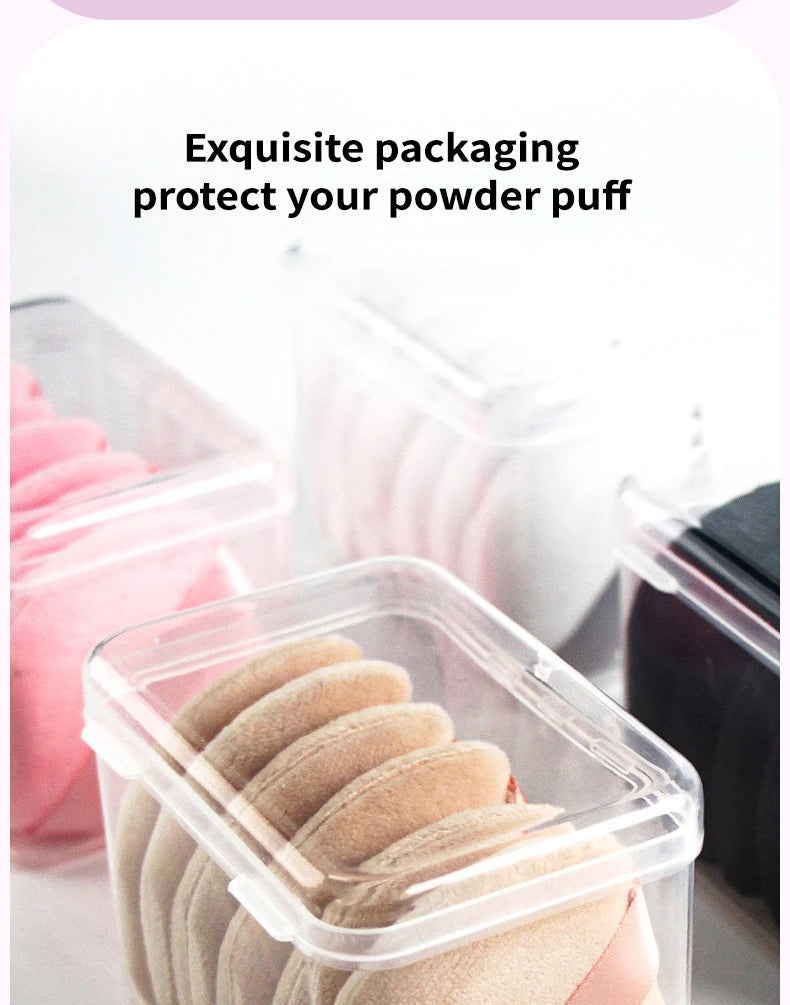 Flocked Cushion Makeup Puff Suitable For Dry And Wet Use Flawless Skin-Friendly Setting Puff for Pressed Powder and Loose Powder