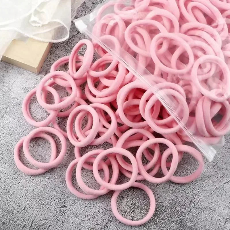 Women Basic Hair Bands 1.57inch Simple Solid Colors Elastic Headband Hair Ropes Ties Hair Accessories Ponytail Holder elastic