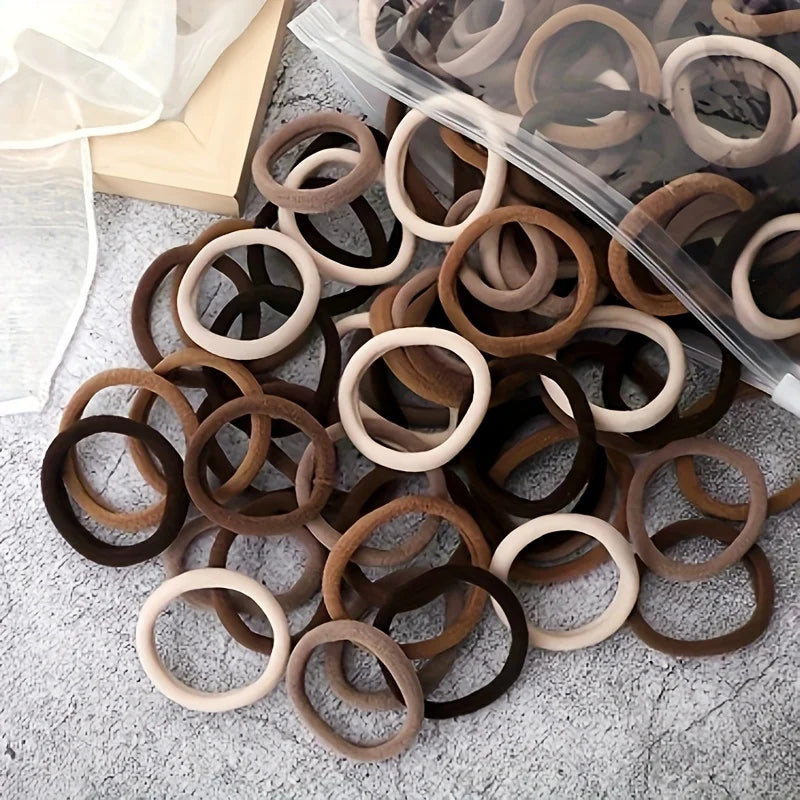 Women Basic Hair Bands 1.57inch Simple Solid Colors Elastic Headband Hair Ropes Ties Hair Accessories Ponytail Holder elastic