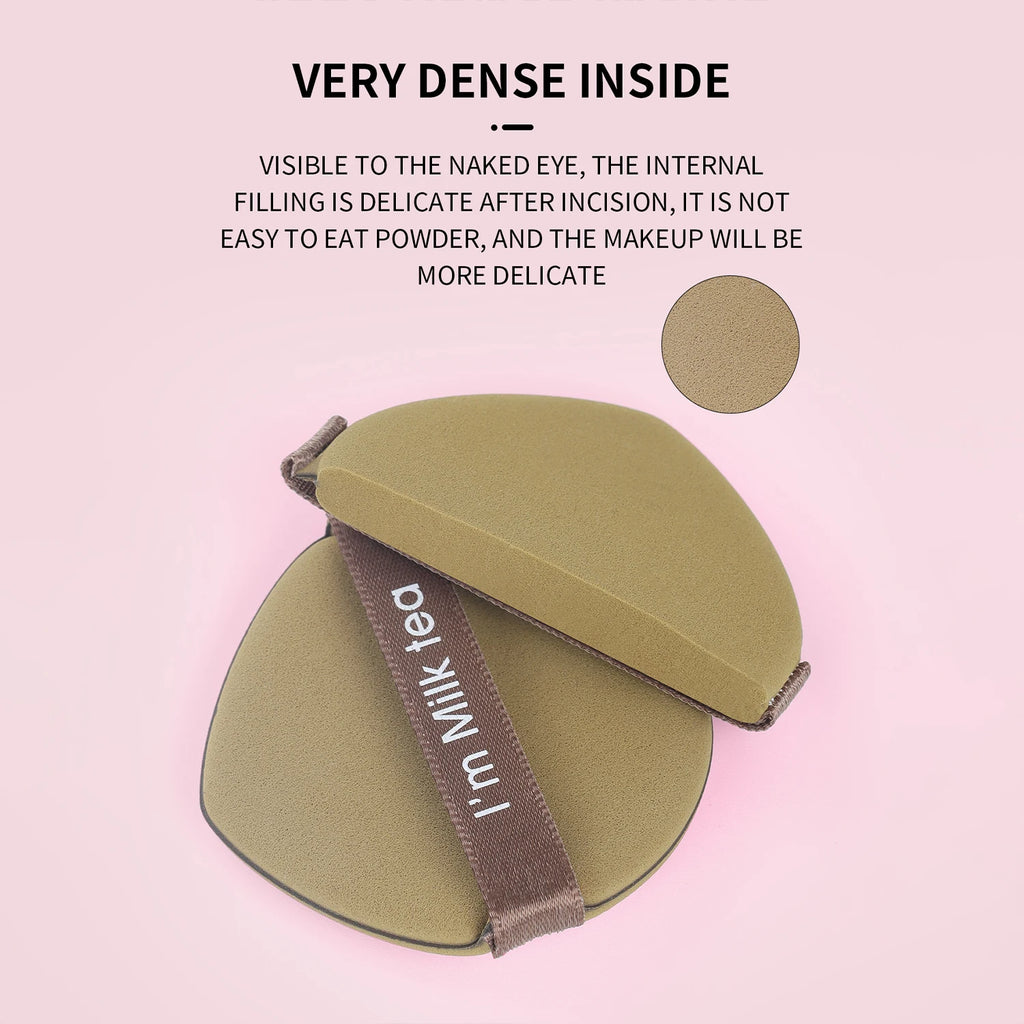 Boxed Dustproof Air Cushion Powder Puff Dry And Wet Dual-Use Makeup Circular Droplet Shaped Sponge Powder Puff Beauty Tool