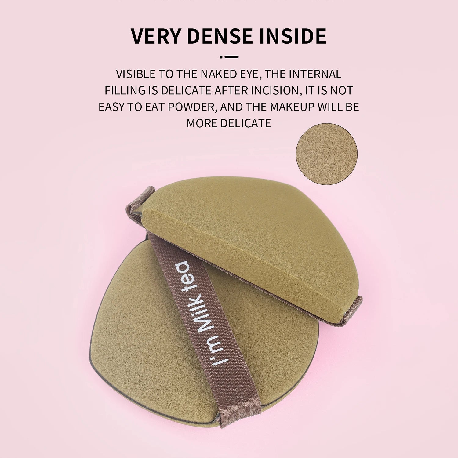 Boxed Dustproof Air Cushion Powder Puff Dry And Wet Dual-Use Makeup Circular Droplet Shaped Sponge Powder Puff Beauty Tool