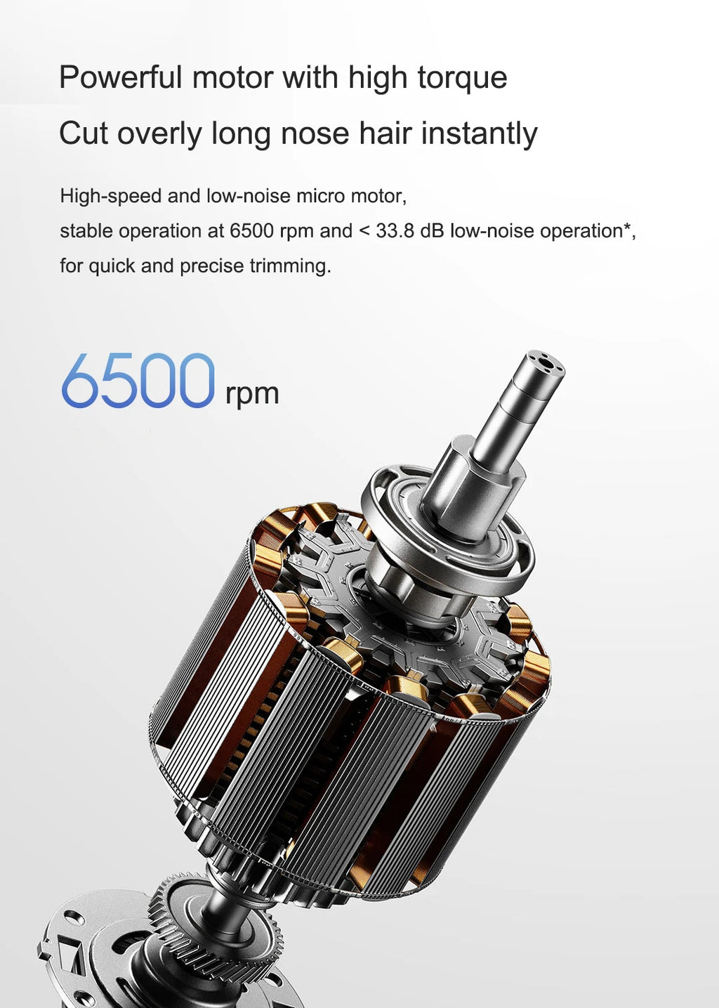 Original XIAOMI Mijia Electric Nose Hair Trimmer Portable Rechargeable Nose Ears Hair Eyebrow Painless Trimmer for Men Women