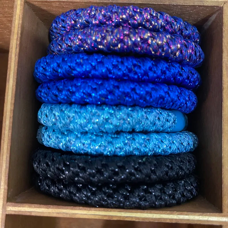 8pcs /lot women fashion colored hair rubber bands for Bracelet girls elastic hair tie knekki hair rope knekki haar elastiek
