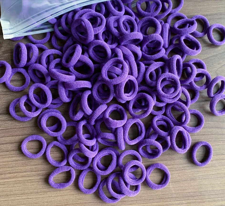50/100Pcs Hair Bands for Children Colorful Nylon Scrunchie Hair Ties Rubber Band Kids Elastic Hair Leagues Girl Accessories