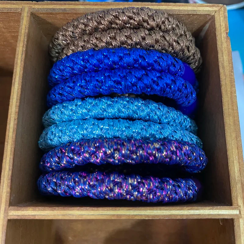 8pcs /lot women fashion colored hair rubber bands for Bracelet girls elastic hair tie knekki hair rope knekki haar elastiek