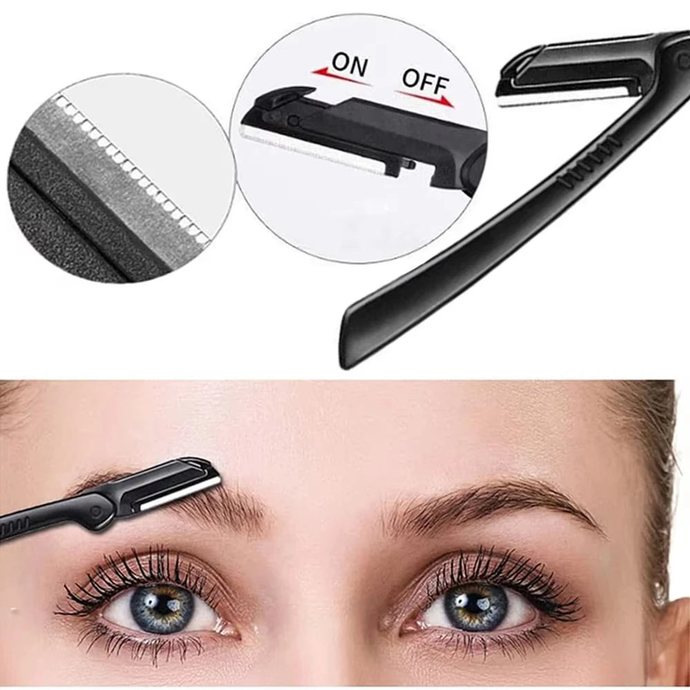 Eyebrow Razor Set Multipurpose Face Razors 15pcs For Women And Men Dermaplaning Easy To Use Cutter Shaver Blades Makeup Tool