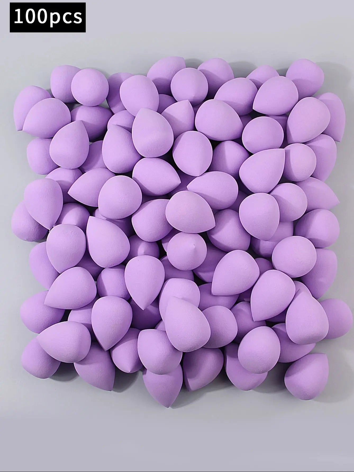 2-100PCS Clove purple Makeup Egg Dry and wet dual-purpose sponge egg Foundation and concealer special makeup powder puff