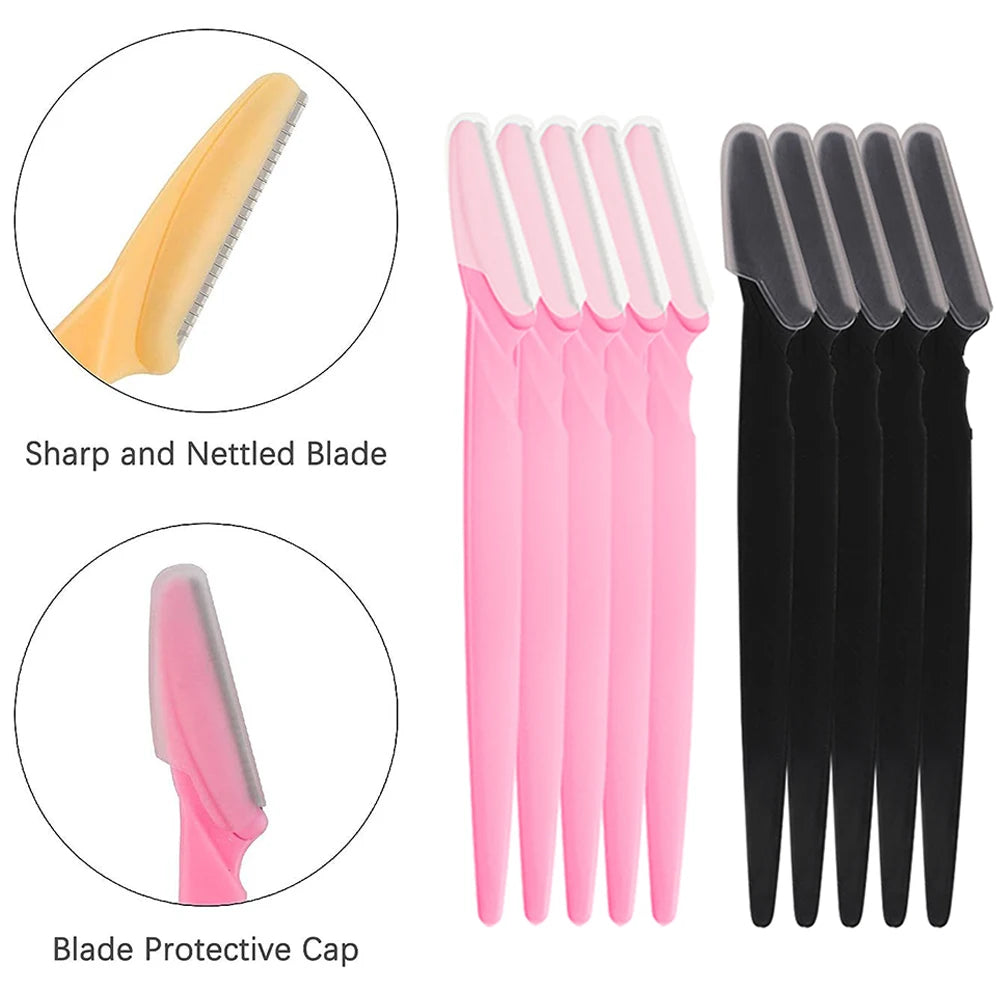 Razor Set Eyebrow Multipurpose Face Razors For Women and Men Dermaplaning Tool  Easy To Use Cutter Shaver Blades Makeup Tools