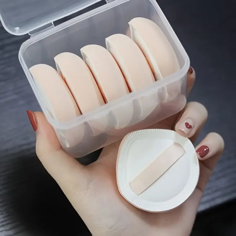 5pcs Portable Foundation Powder Puffs Drop Shape Beauty Makeup Sponge Blender Travel Women Makeup Tools