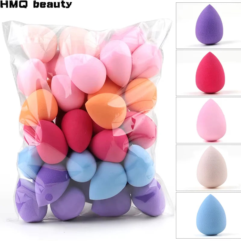 20/50pcs Makeup Sponges Water Drop Shape Powder Puff Medium-Sized Dry Wet Beauty Egg Set Make up Concealer Cosmetic Makeup Tools