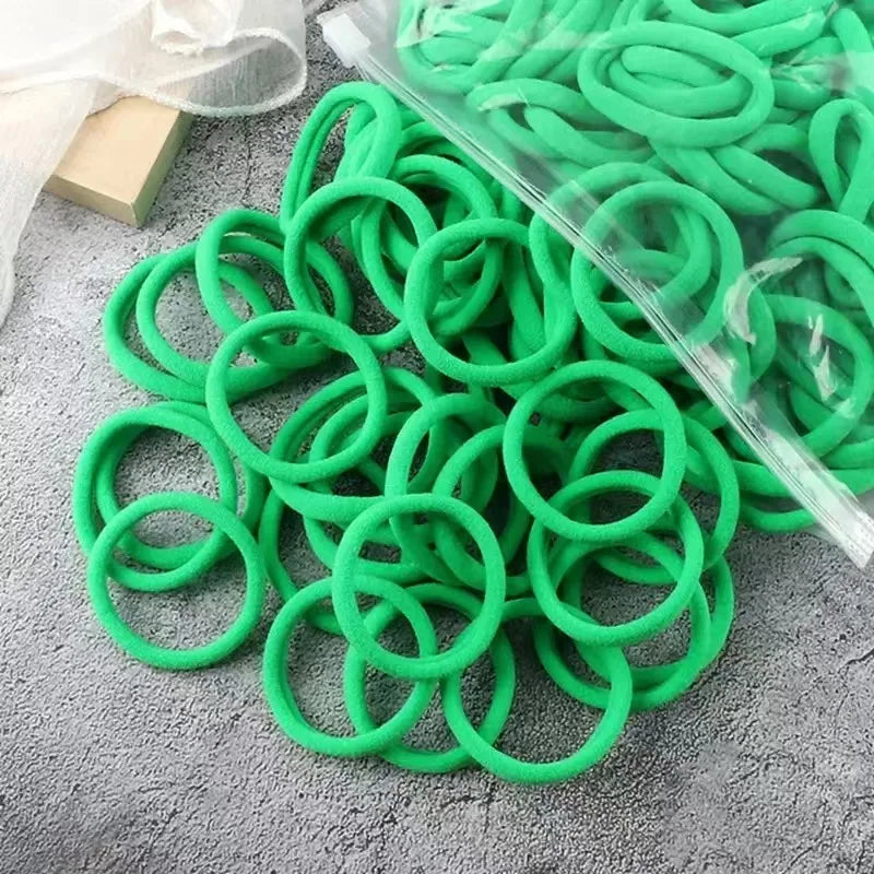Women Basic Hair Bands 1.57inch Simple Solid Colors Elastic Headband Hair Ropes Ties Hair Accessories Ponytail Holder elastic