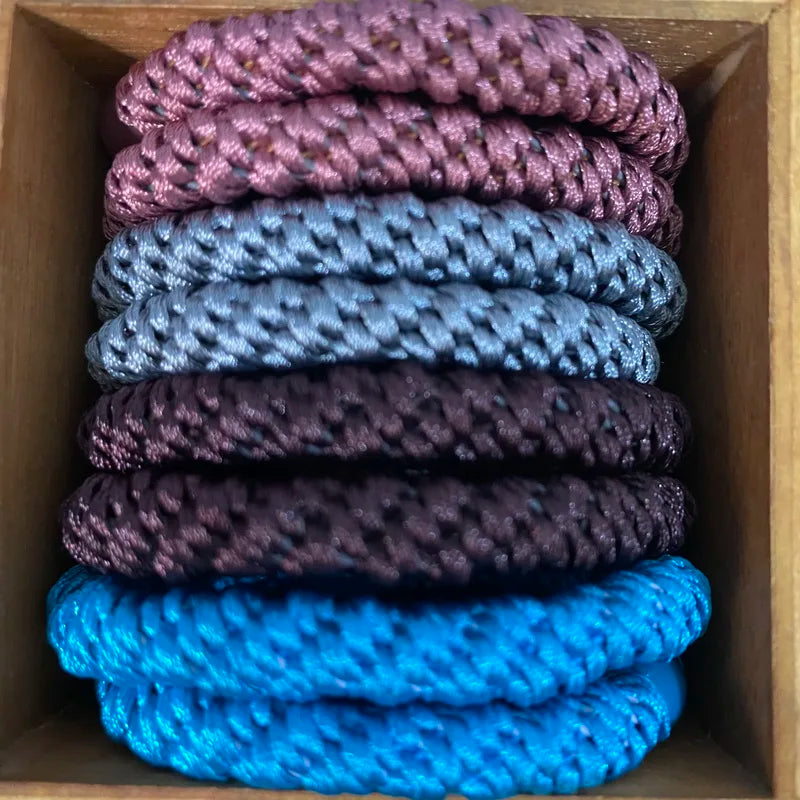 8pcs /lot women fashion colored hair rubber bands for Bracelet girls elastic hair tie knekki hair rope knekki haar elastiek
