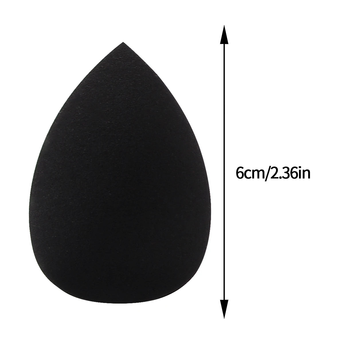 12pieces black beauty egg Makeup sponge egg Dry and wet dual-purpose makeup egg Portable beginner makeup powder puff set
