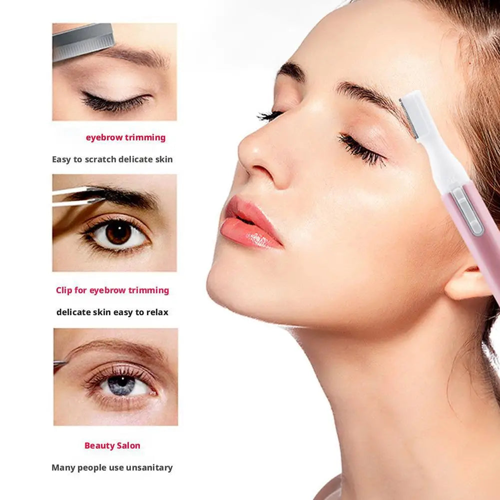 Electric Eyebrow Trimmer Mini Shaver Hair Remover Facial Shaver Hair Remover Facial And Neck Blur Lips Body Arms And Legs