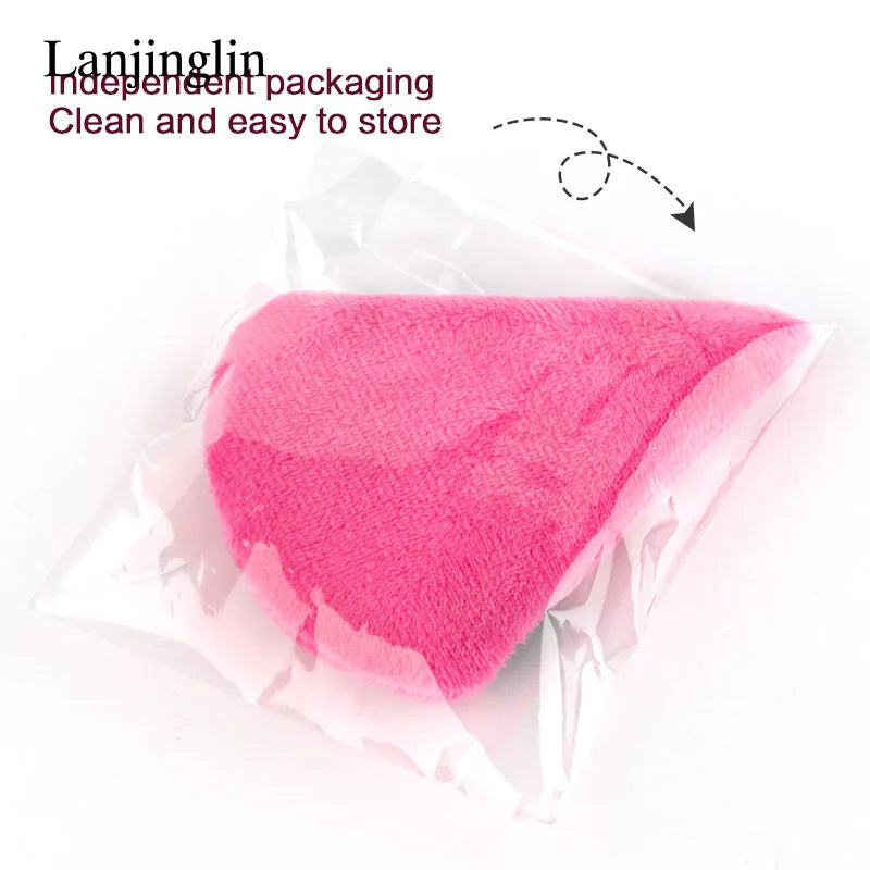 Lanjinglin 2/3/6PCS Triangle Velvet Powder Puff Wet Dry Use Makeup Sponge Cosmetics Beauty Foundation Makeup Tool Accessories