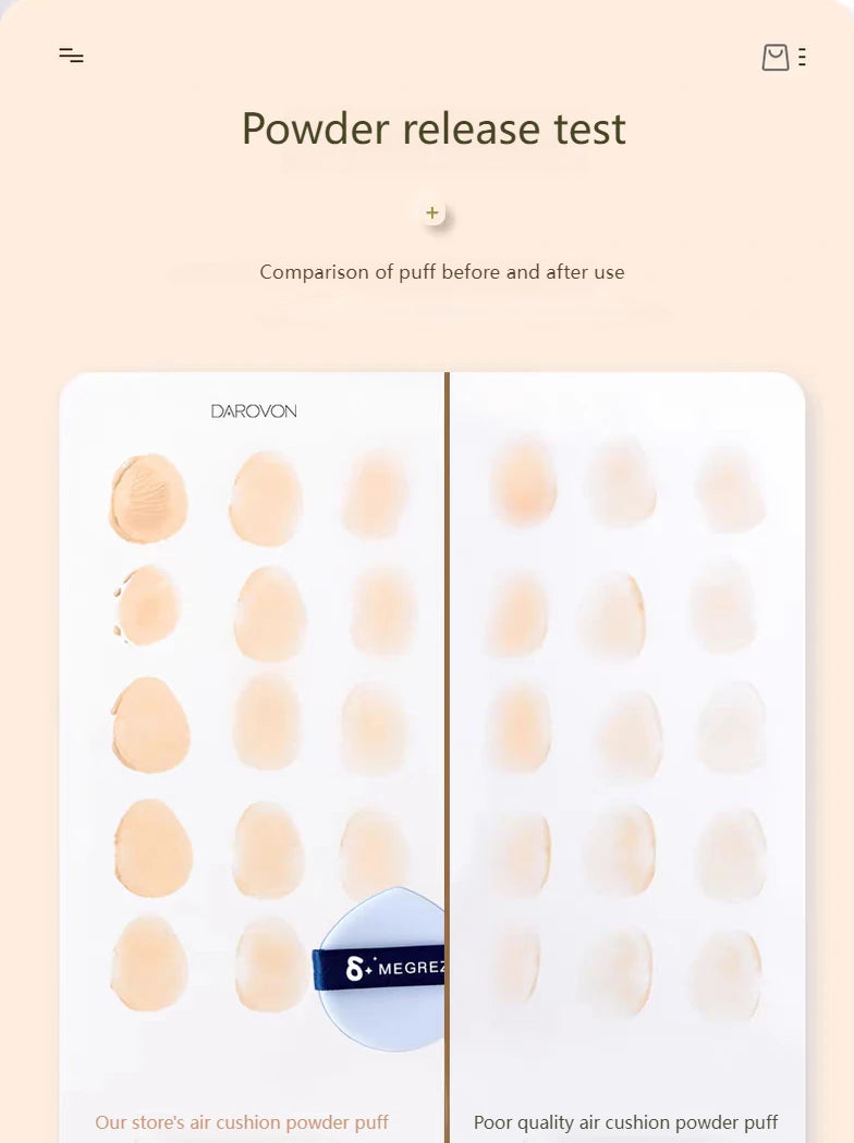 10pcs Air Cushion Powder Puff Polyurethane Double-Sided Dual-Effect Wet And Dry Dual-Use Foundation Dry Powder Puff MakeupSponge