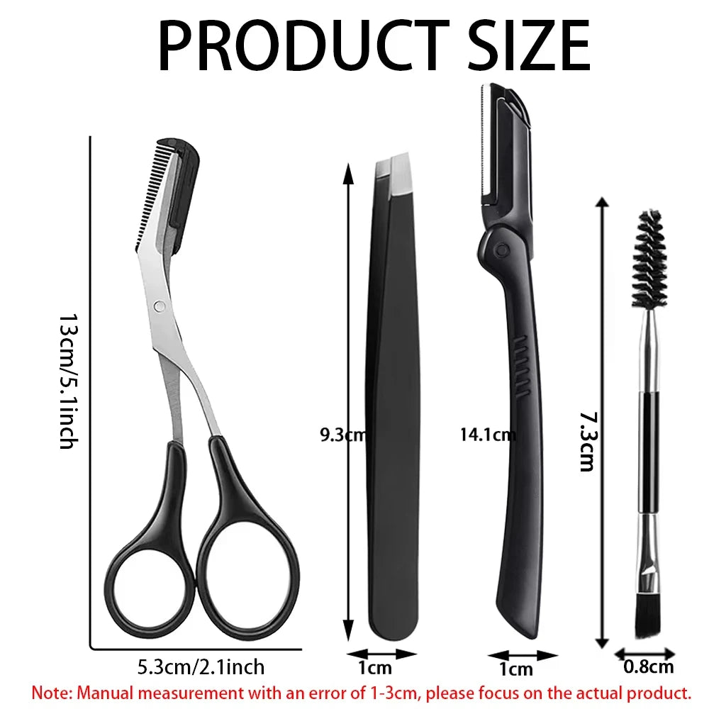 Eyebrow Razor Set Multipurpose Face Razors 15pcs For Women And Men Dermaplaning Easy To Use Cutter Shaver Blades Makeup Tool