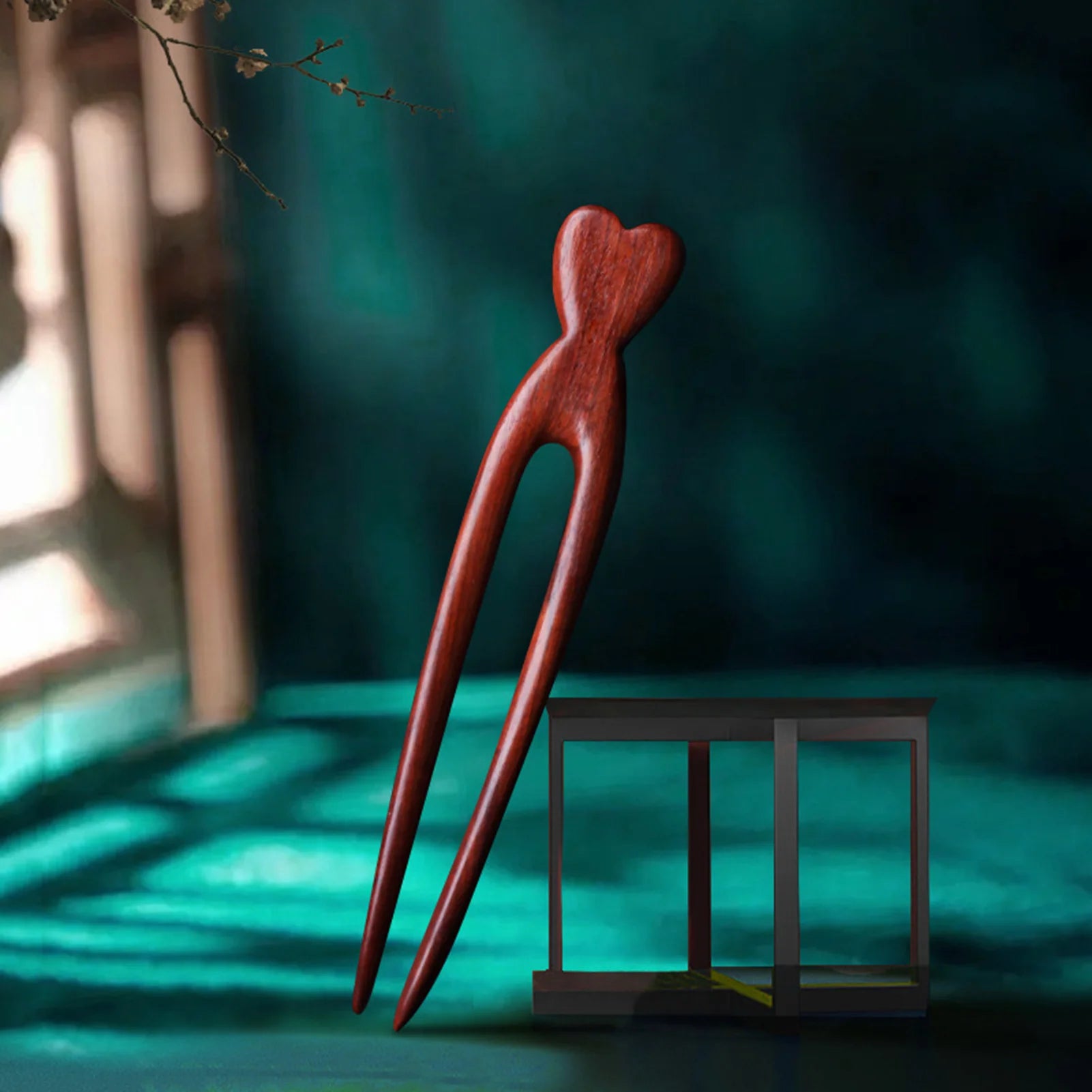 Handmade Wood Hair Pins and Clips Chinese Wooden Hair Sticks Forks U Shaped Hairpins Clips Retro Fashion Hairclips Headwear
