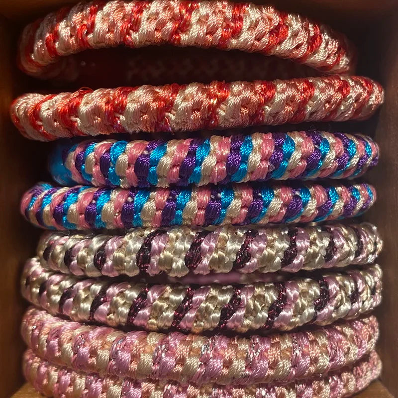 8pcs /lot women fashion colored hair rubber bands for Bracelet girls elastic hair tie knekki hair rope knekki haar elastiek