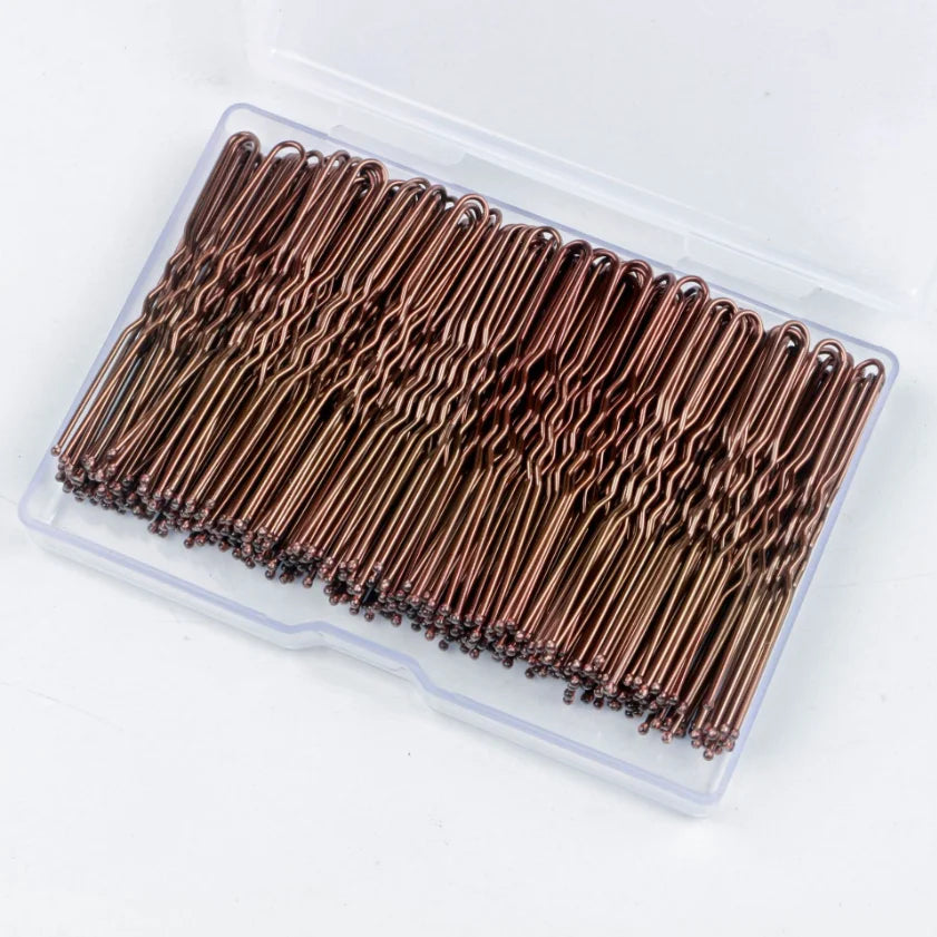 50-200PCS 6cm Basic U Shaped Gold Plated Metal Hairpin Invisible Hair Styling Bobby Pin Salon Hair Accessories Wedding Hair Grip