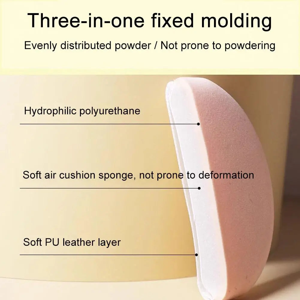 Sponge Round Air Cushion Thin Lightweight Foundation Sponge Dry Wet Dual-Use Beauty Powder Sponge Face Puff Beauty Tools
