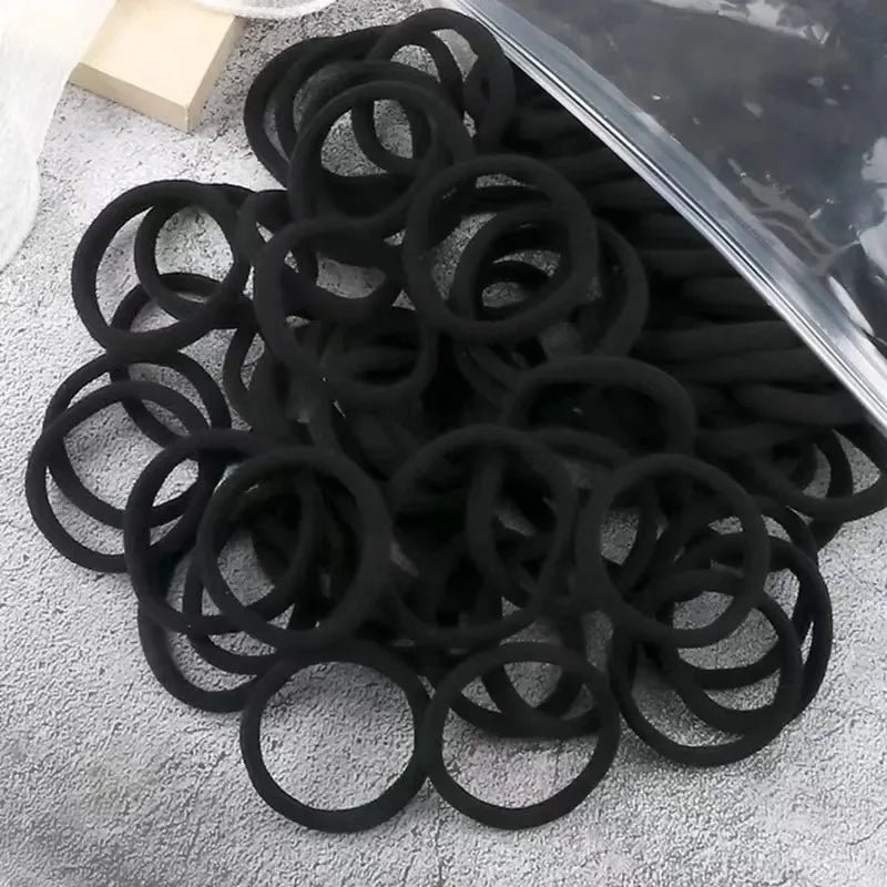 Women Basic Hair Bands 1.57inch Simple Solid Colors Elastic Headband Hair Ropes Ties Hair Accessories Ponytail Holder elastic