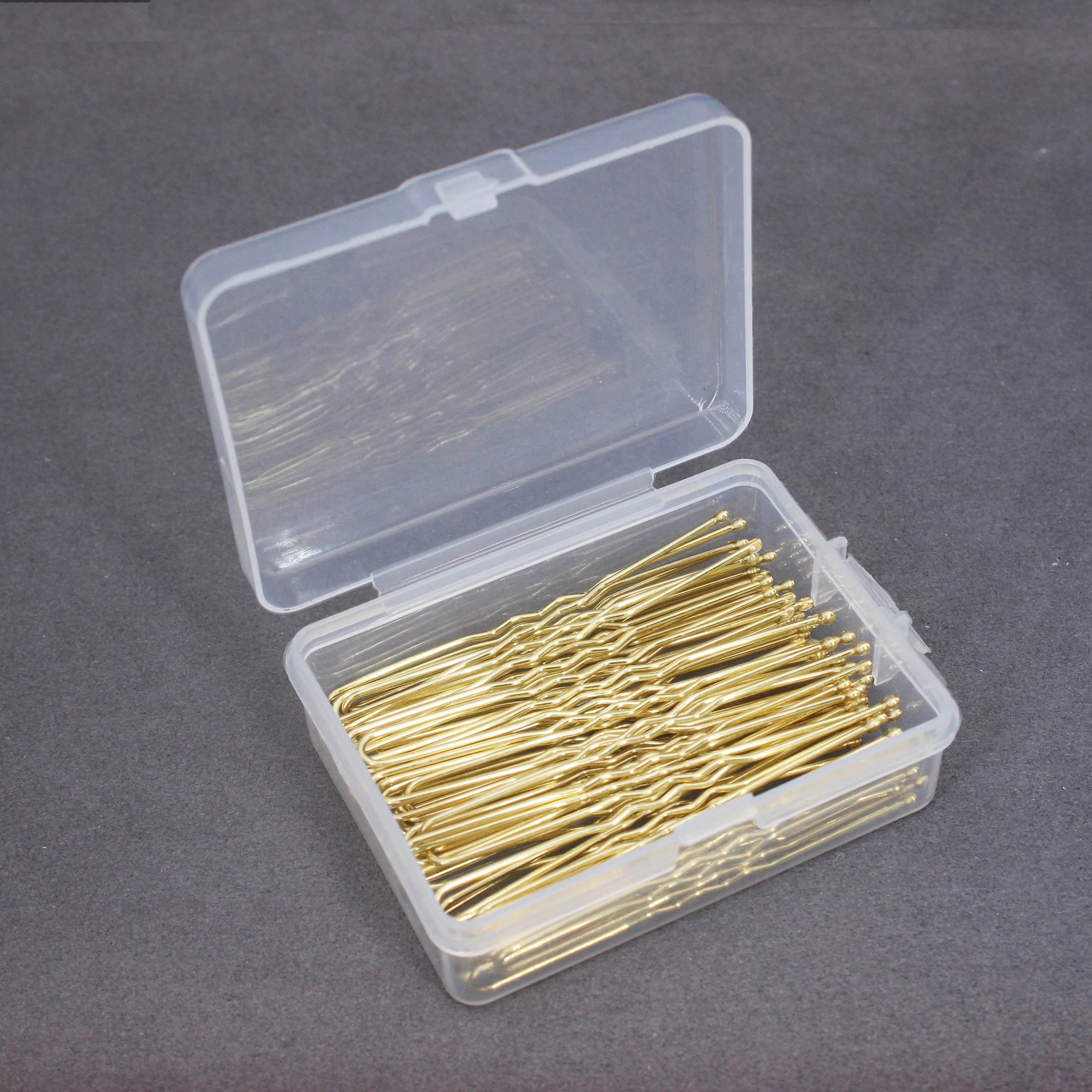50-200PCS 6cm Basic U Shaped Gold Plated Metal Hairpin Invisible Hair Styling Bobby Pin Salon Hair Accessories Wedding Hair Grip