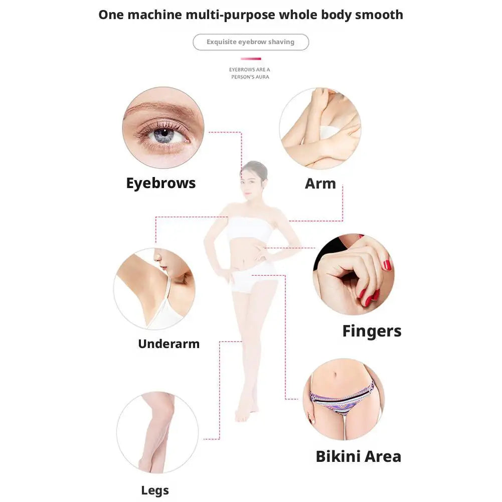 Electric Eyebrow Trimmer Mini Shaver Hair Remover Facial Shaver Hair Remover Facial And Neck Blur Lips Body Arms And Legs