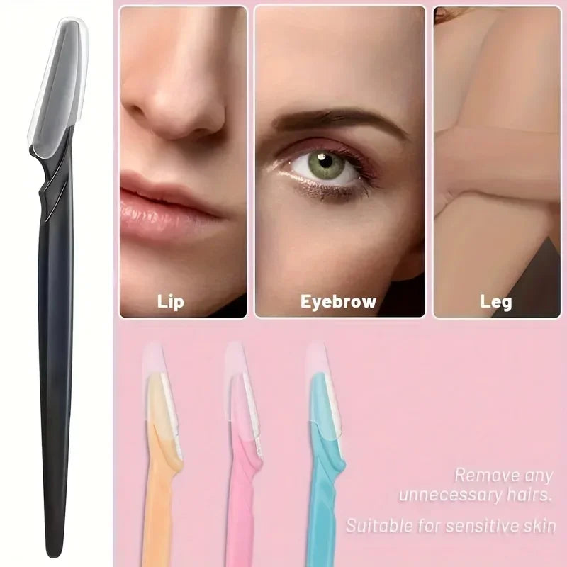 Wholesale 12/24Pcs Multifunction Eyebrow Razor Kit - Precise Trimming, Shaping,Facial Hair Removal Tool with Easy Grip Handle