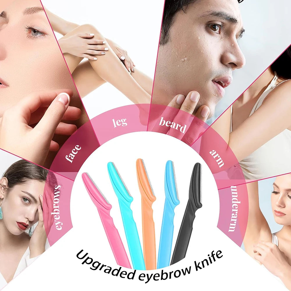 Face Razors For Women And Men 16PCS Eyebrow Razor Multipurpose Eyebrow Trimmer Facial Hair Removal Tool Dermaplaning Tools