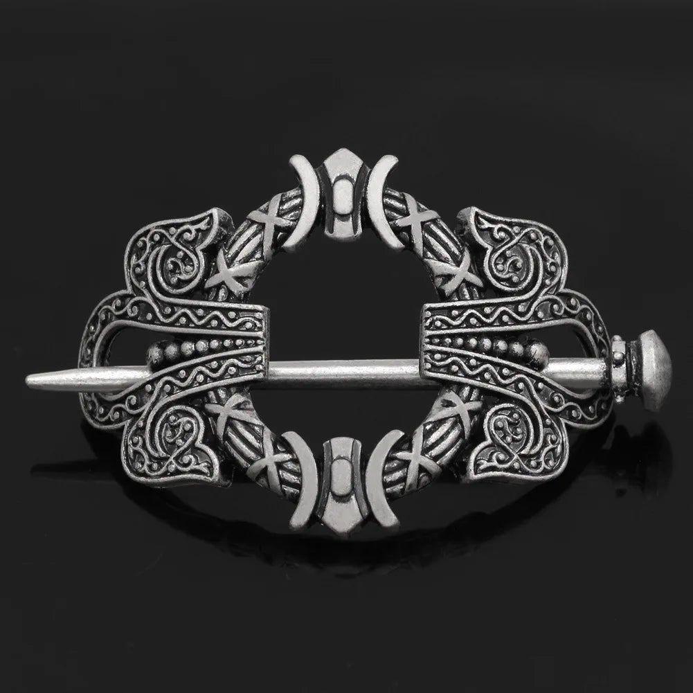 Viking Celtic Hair Clips Vintage Celtic Knot Hairpins Retro Silver Alloy Hair Sticks Viking Metal Celtic Hair Barrette Jewelry