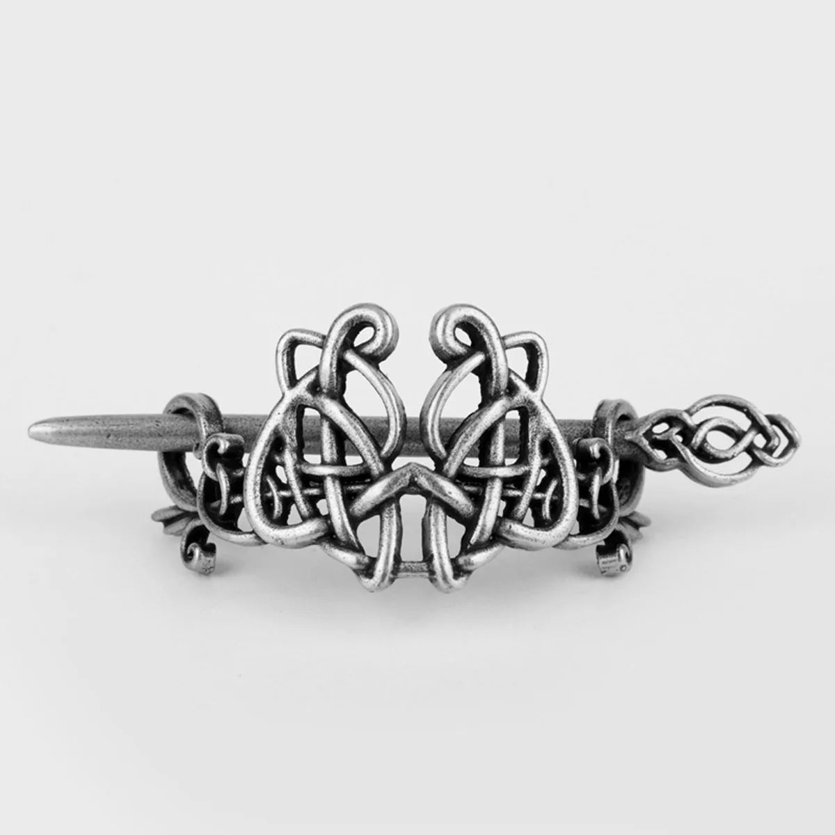 Viking Celtic Hair Clips Vintage Celtic Knot Hairpins Retro Silver Alloy Hair Sticks Viking Metal Celtic Hair Barrette Jewelry