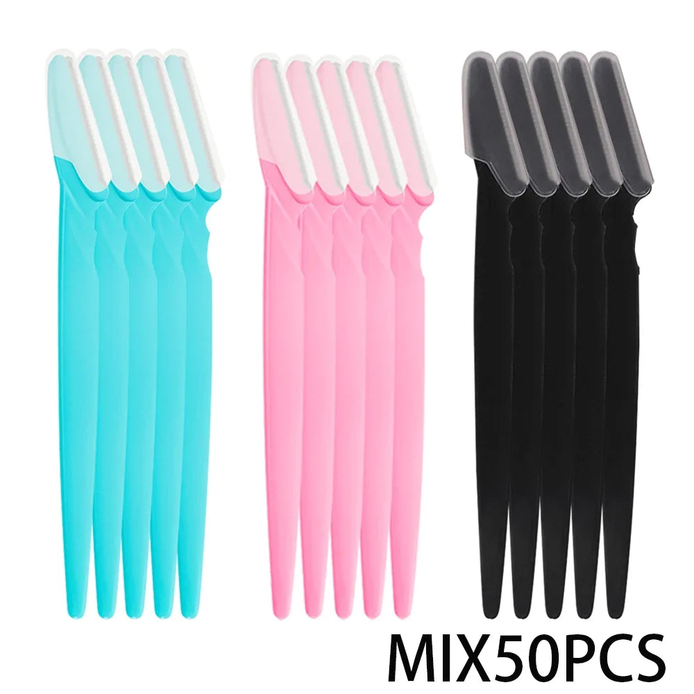 Razor Set Eyebrow Multipurpose Face Razors For Women and Men Dermaplaning Tool  Easy To Use Cutter Shaver Blades Makeup Tools
