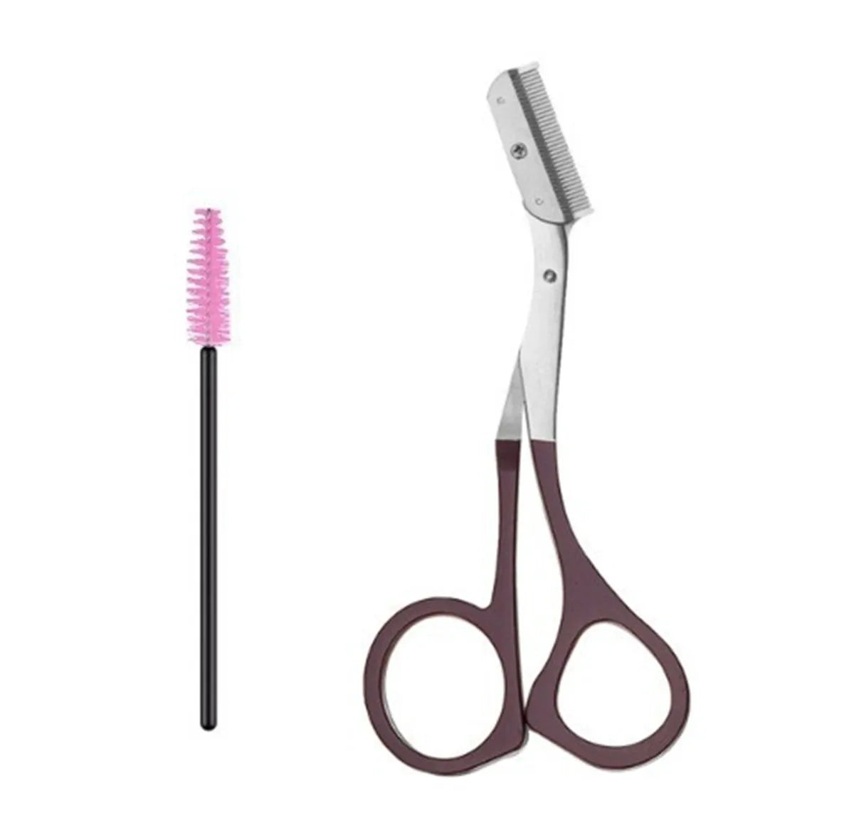 2Pcs Stainless High Quality Eyebrow Trimming Tool With Eyebrow Comb&Trimmer Eyebrow Scissors.Perfect Tools For Trimming