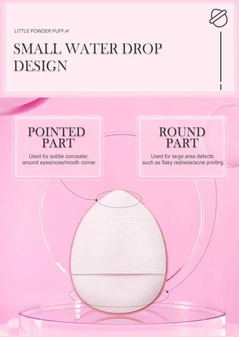 5/10PCs mini finger puff Foundation small air cushion powder sponge face concealer BB cream cosmetic applicator makeup tools
