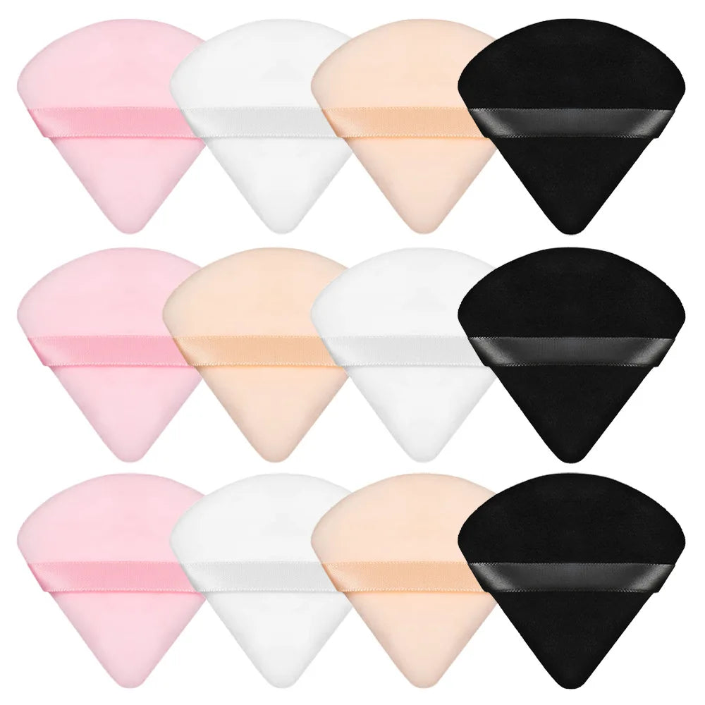 20/30Pcs Triangle Velvet Powder Puff Wet Dry Use Makeup Sponge Cosmetics Blender Makeup Foundation Beauty Tool Accessories