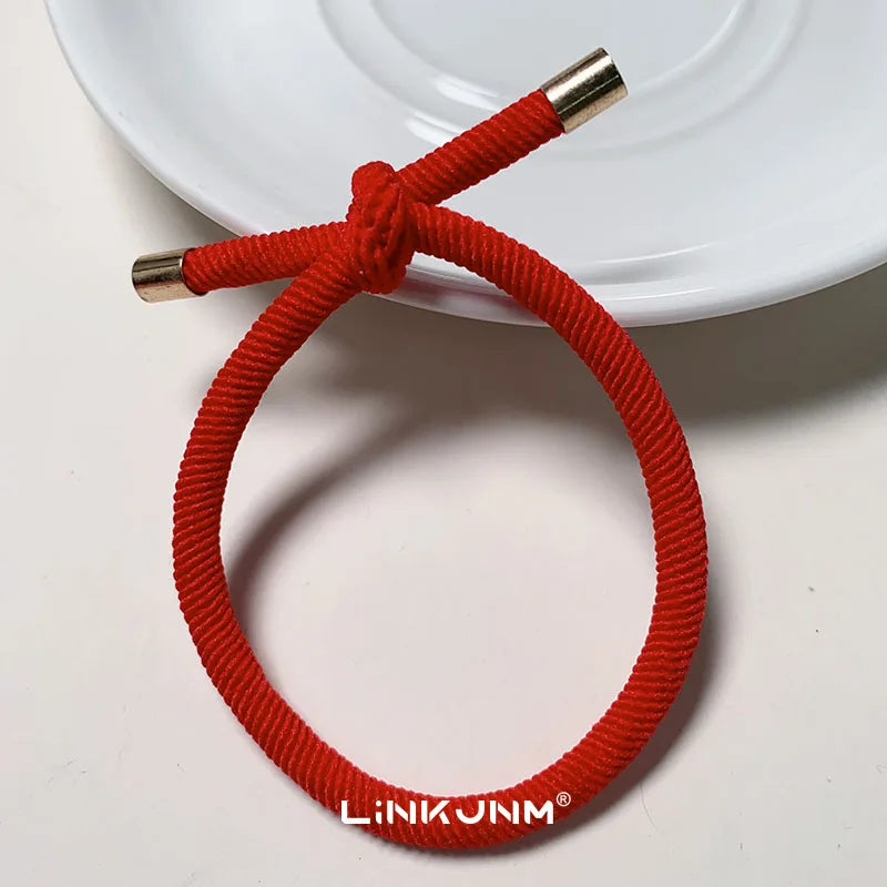 10PCS Women Trendy Elastic Hair Rubber Bands  Girls Hair Bands Hair Scrunchies Gold Plated  Hair Accessories Hair Gum/Tie/Holder