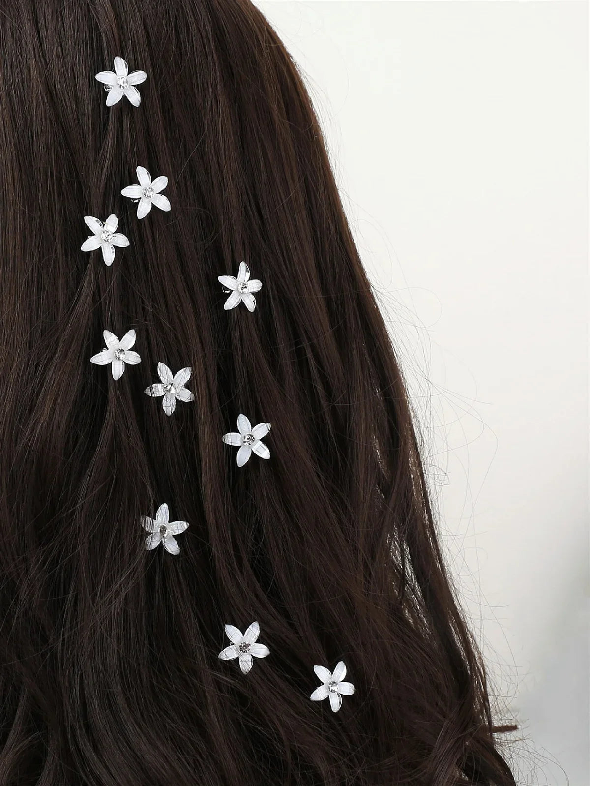 10PCS Braided Hair Clips Small Flower Hair Buttons Mini Claw Hairpins Everyday Styling Travel Accessories Gift