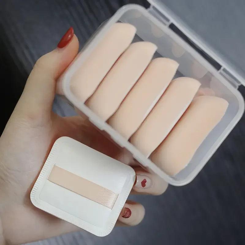 5pcs Portable Foundation Powder Puffs Drop Shape Beauty Makeup Sponge Blender Travel Women Makeup Tools